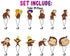 Cupcake Toppers Curious Monkey – 24 Pieces Monkey Party Decorations
