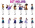 Cupcake Toppers Mexican Girl Set of 24 - Birthday Party Decorations, Mirabel Theme Cake Toppers