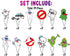 Birthday Cupcake Toppers Ghost Set of 24 - Ghost Party Cupcake Picks, Spooky Birthday Decorations