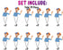 Cupcake Toppers Blipo - Set of 24 Party Decorations for Kids