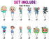 Cupcake Toppers Baby Melon – 24 pcs Birthday Party Decorations