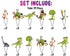 Cupcake Toppers Gigant Dino Set of 24, Dinosaur Birthday Party Cupcake Decorations