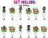 Afro Cody Cupcake Toppers Baby Melon β 24 PCS Birthday Party Decorations