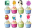 Cupcake Toppers Adventure - 24 Pieces. Birthday Decorations.