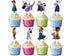 Cupcake Toppers Mexican Girl Set of 24 - Birthday Party Decorations, Mirabel Theme Cake Toppers