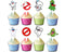 Birthday Cupcake Toppers Ghost Set of 24 - Ghost Party Cupcake Picks, Spooky Birthday Decorations