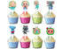 Cupcake Toppers Baby Melon – 24 pcs Birthday Party Decorations