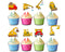 Goodnight, Goodnight Construction Site 24 PCS Cupcake Toppers