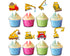 Goodnight, Goodnight Construction Site 24 PCS Cupcake Toppers