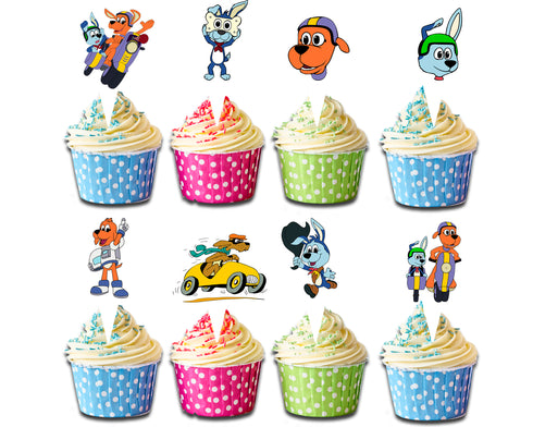 Go, Dog. Go! Cupcake Toppers – 24 PCS Party Decorations