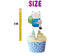 Cupcake Toppers Adventure - 24 Pieces. Birthday Decorations.