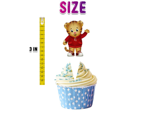 Cupcake Toppers Little Tiger – 24 PCS Party Decorations for Kids Birthday
