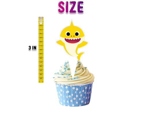 Cartoon Cupcake Toppers - Set of 24 Party Decorations