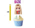 Face Cupcake Toppers Barbe - Set of 24 Glamorous Party Decorations