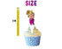 Girl White Hair Boss Cupcake Toppers - Set of 24