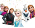Birthday Banner Elsa 5 FT - Elsa Anna Olaf Kristoff Birthday Banner, Cardstock Cutouts Garland