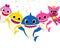 Birthday Banner Kids Shark – 5 FT Garland with 5 Cardstock Kids Shark Characters