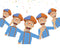 Birthday Banner Blipo – 5 Cutout Characters, Kids Party Garland Decoration