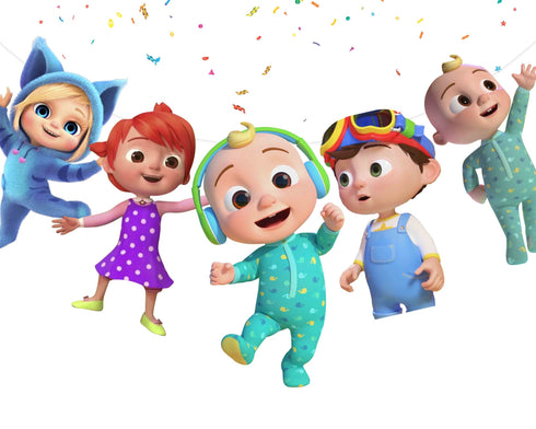 Birthday Banner Baby Melon - 5 ft Garland with Characters, Kids Birthday Party Decorations