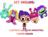 Birthday Banner Abby - 5ft Party Garland with 5 Cutout Characters & Ribbon