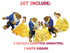 Birthday Banner Beauty Beast – 5 FT Party Garland with 5 Cardstock Cutouts