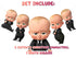 Birthday Party Banner The Boss - 5 Character Cardstock Garland