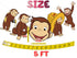 Birthday Banner Curious Monkey – 5 FT Cardstock Garland, Monkey Party Decorations for Kids
