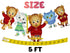 Birthday Garland Banner Little Tiger – 5 Cardstock Cutouts, 5FT Party Decoration