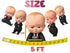 Birthday Party Banner The Boss - 5 Character Cardstock Garland