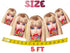 Lollipop Birthday Banner Barbe – 5 FT Girl Party Garland, Pink Barbie Decorations