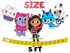 Banner Decorations Gabby - Gabby Dollhouse Birthday Banner, Cat Party Hanging Garland