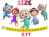 Birthday Banner Baby Melon - 5 ft Garland with Characters, Kids Birthday Party Decorations
