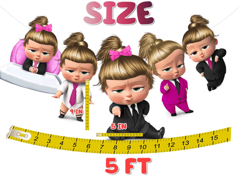 Girl Birthday Banner Boss – Pink Baby Garland Decoration – 5ft