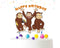Cake Topper Curious Monkey – Happy Birthday Cake Decoration, Monkey Theme Party Topper