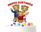 Cake Topper Little Tiger – Cardstock Birthday Cake Decoration, Happy Birthday Topper