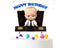 "Happy Birthday" Briefcase Cake Topper The Boss