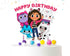 Cake Topper Gabby - Happy Birthday Cake Topper, Gabby Dollhouse Party Decorations