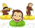 Honeycomb Centerpieces Curious Monkey – 5 Pack Table Decorations, Monkey Birthday Party Decorations
