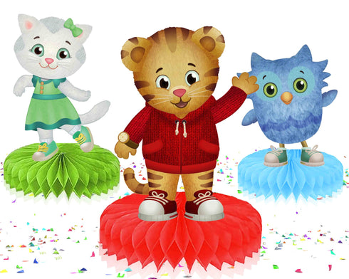 Honeycomb Centerpieces Little Tiger – 5 Characters Table Decorations