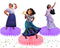 Honeycomb Centerpieces Mexican Girls – 5 Pcs Table Decorations Party Supplies