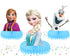 Honeycomb Centerpieces Elsa - 5 Pcs Elsa Anna Olaf Table Decorations, Honeycomb Party Centerpieces