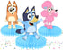Party Honeycomb Centerpieces Blue Dog – 5 Pcs Birthday & Baby Shower Decor