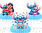 Party Honeycomb Centerpieces Stitch – 5 PCS Table Decorations for Kids Birthday
