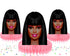 Afro Barbe Honeycomb Centerpieces – Set of 5 Pink Table Decorations, Glam Birthday Party Supplies