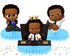 Afro Boss Honeycomb Table Centerpieces – 5 PCS Birthday Party Decorations