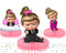 Girl Honeycomb Centerpieces Boss – 5 Table Decorations