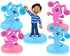 Honeycomb Centerpieces Blue Clue Dogs – 5 PCS Table Decorations, Blue, Magenta & Josh