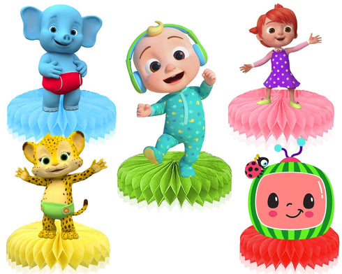 Honeycomb Table Centerpieces Baby Melon - 5 PCS Party Table Decor