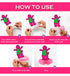 Honeycomb Centerpieces Pink Dino & Friends – Set of 5 Dinosaur Table Decorations