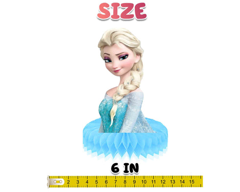 Honeycomb Centerpieces Elsa - 5 Pcs Elsa Anna Olaf Table Decorations, Honeycomb Party Centerpieces